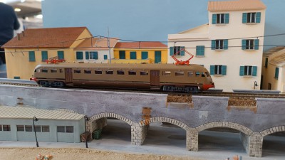 Diorama di Cervo in Liguria - Scala TT 1:120 - Ale 840 autocostruita