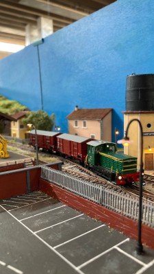 Diorama operativo punto a punto in scala TT - Sanpapino