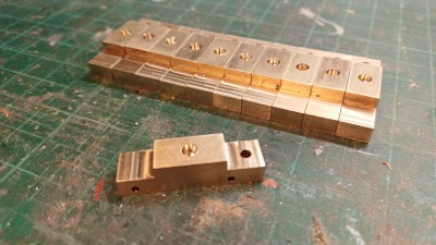 Telaio carrello in fresatura CNC (ottone)