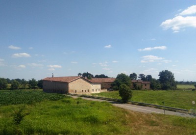 Paesaggio nei pressi di Castrezzato (BS), lungo l'interconnessione di Brescia Ovest