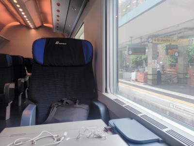 Interni vettura tipo IC 901/270 in servizio sul treno Intercity 510 Salerno-Torino