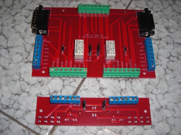 GAS TT - Modulo pannello di blocco scheda