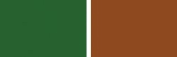 Marrone argilla RAL8003 o verde foglia RAL6002