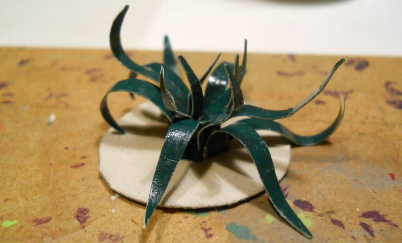 Agave autocostruita in cartoncino