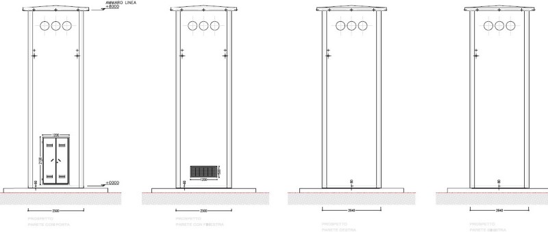 Cabina ENEL disegno
