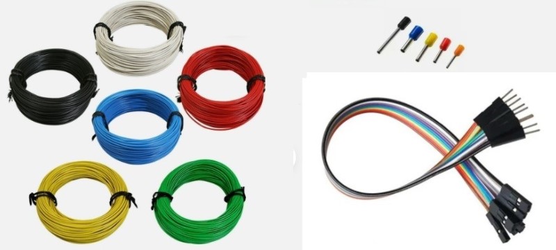 Fili elettrici colorati