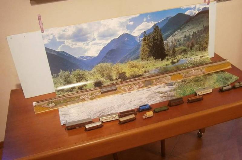 Fondale per plastico o diorama