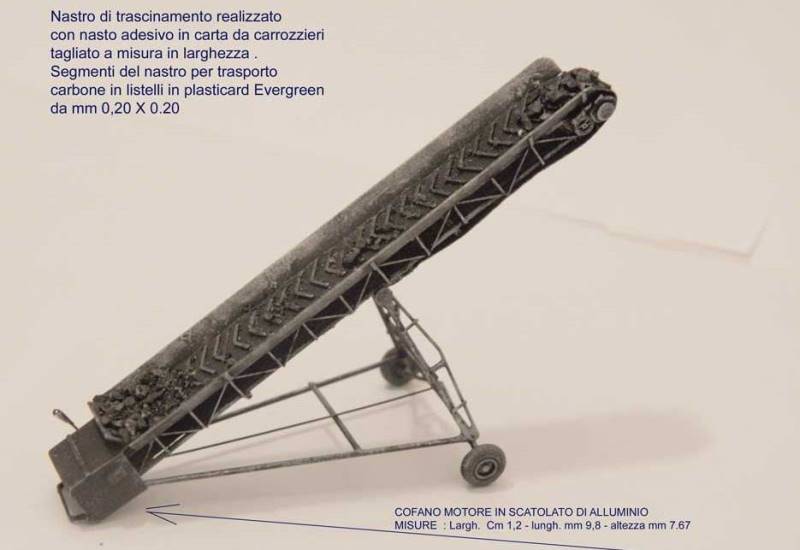 Nastro caricatore carbone