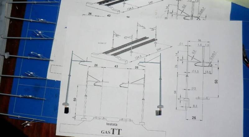 Pali catenaria scala TT
