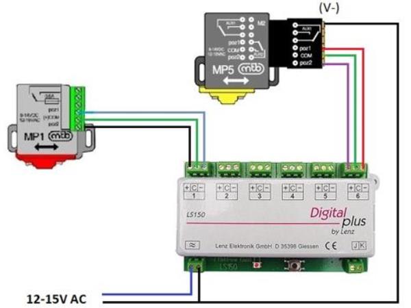 Cablaggio Motor1 MTB MP1 e MP5