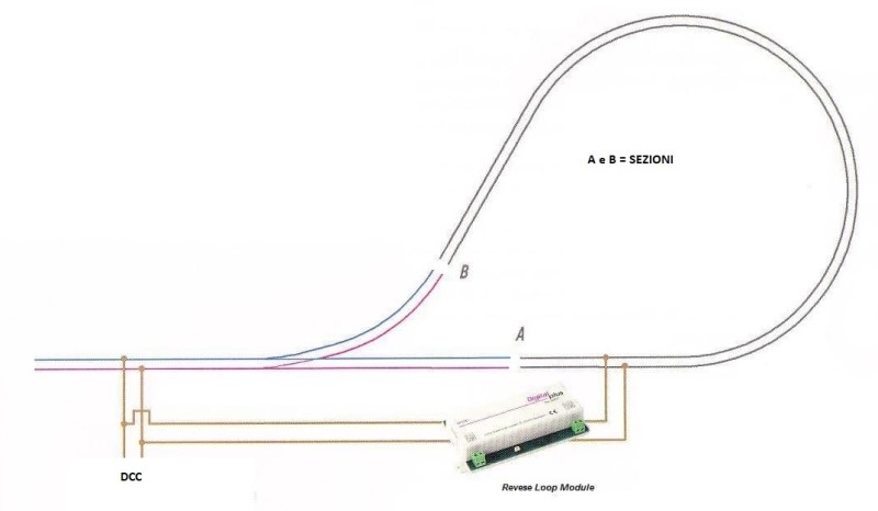 Cappio con modulo per inversione polarità