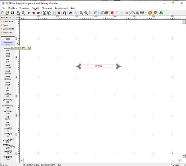 Primo binario sul piano di lavoro
