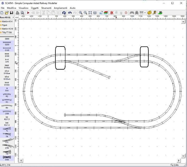 Errore nella disposizione dei binari