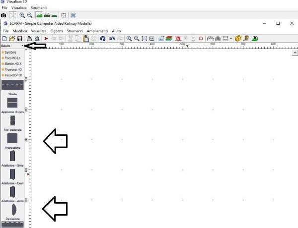 Posizioniamo le strade