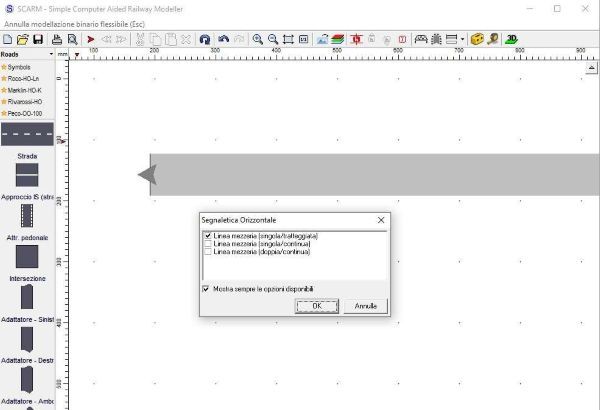 Posizioniamo le strade
