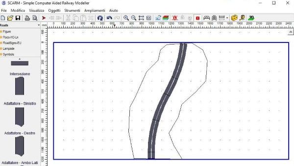 Disegniamo una strada nella zona