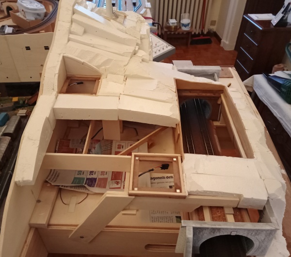 Telaio di supporto per una delle pale eoliche