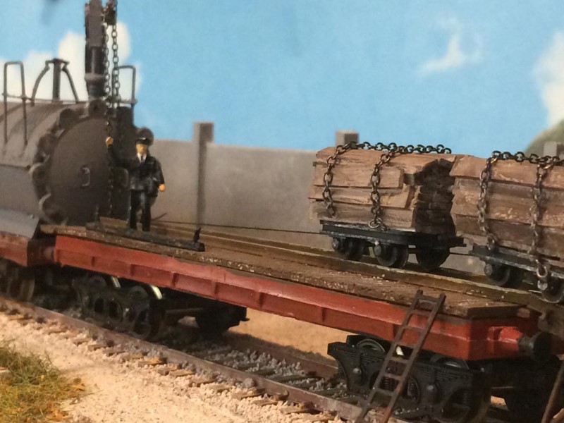 Treno cantiere traverse