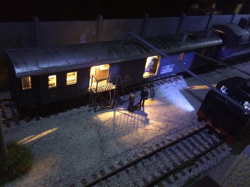 Treno cantiere traverse
