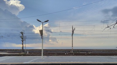 Panorama sul Mare Ionio dalla stazione di Catania Centrale