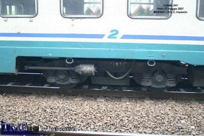 Cilindro freno su carrello con freni a ceppi (vetture prima serie)