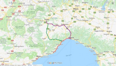 Itinerario del viaggio