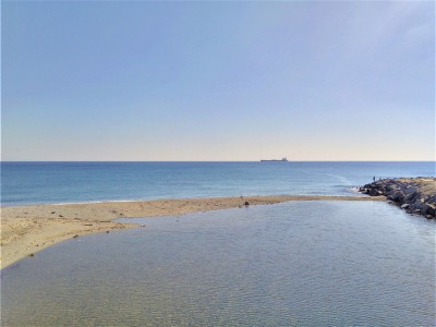 Savona - foce del torrente Letimbro.