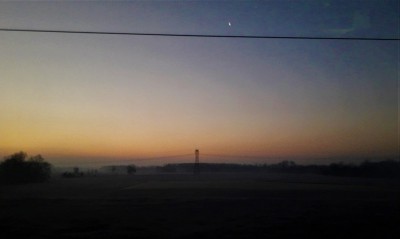 Alba sulla alta Pianura Padana