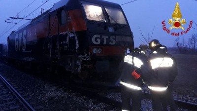 Locomotiva E 483 coinvolta nell'incidente.