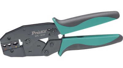 Pinza crimpatrice per preisolati a compressione