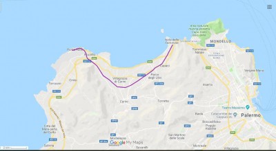 Itinerario in treno da Isola delle Femmine a Punta Raisi