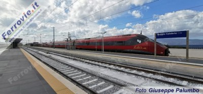 Treno Pendolino &quot;Italo Evo&quot; a Reggio Calabria