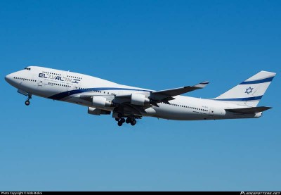 B 747-400 marche 4X-ELC di EL Al