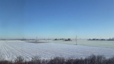 Panorama nei pressi di Anzola Emilia dopo la leggera nevicata del giorno precedente.