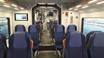 Interni treno ETR 521 - intercomunicante.