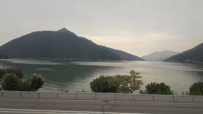 Lago di Lugano - Ponte diga di Melide