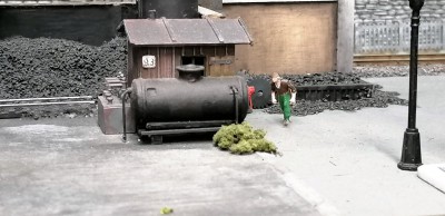 Serbatoi combustibile per i mezzi di lavoro della carbonaia di Matese.