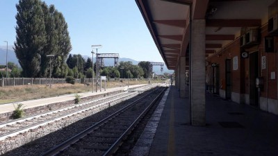 Stazione di Rieti - binari lato L'Aquila