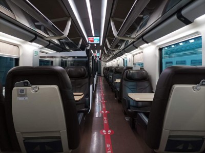 Interni treno Frecciarossa Bologna-Torino, livello di servizio Business