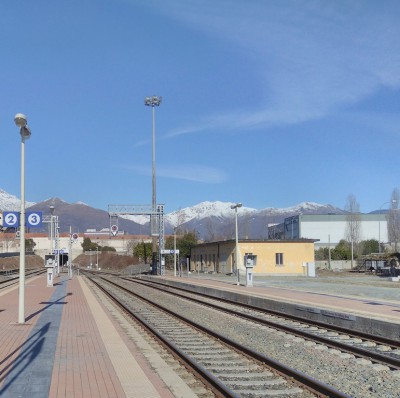 Stazione di Biella, lato Novara.