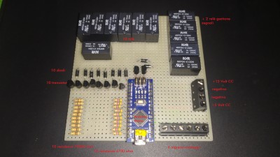 Scheda con Arduino Nano