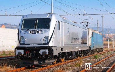 Locomotiva E 494.040 a Vado Ligure