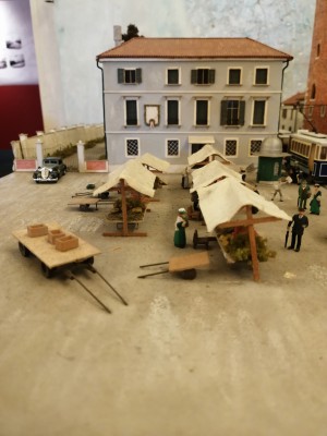 Diorama con Piazza Ferretto a Mestre