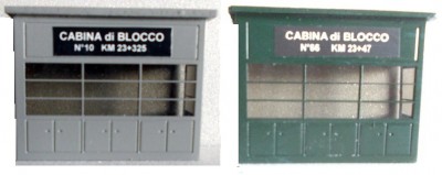 Struttura Ferroviaria Art. 031 - Cabina di blocco per frontale stazione