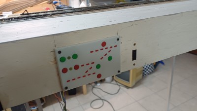 Montaggio sinottico lato operatore