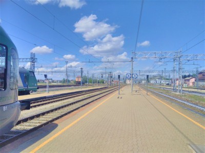 Stazione di Mortara, lato Vigevano/Novara.