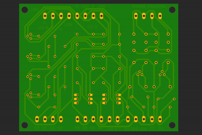 PCB visto da sotto